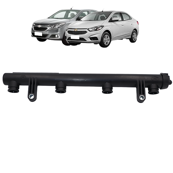Flauta Bicos Injetores Onix Prisma 1.4 flex 2013 Até 2019  Cobalt 1.4 flex 2017 2018 2019