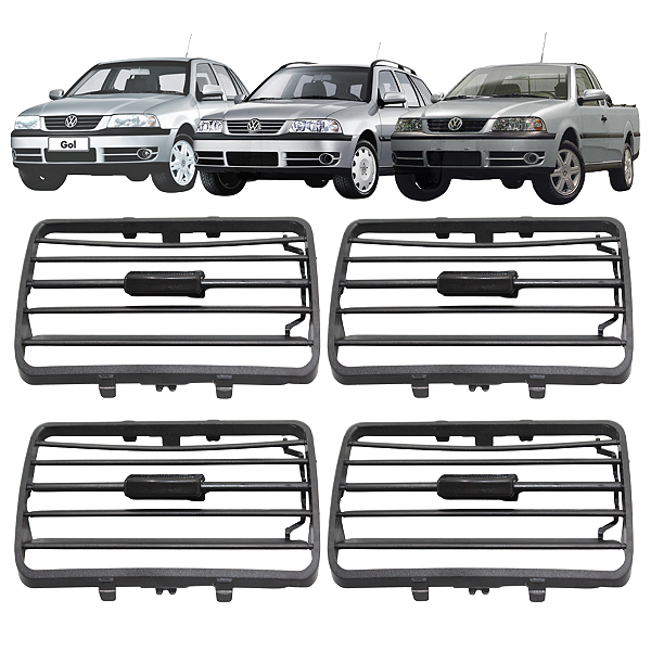 04 Difusor De Ar Gol Parati Saveiro G3 1999 Até 2005 Grafite