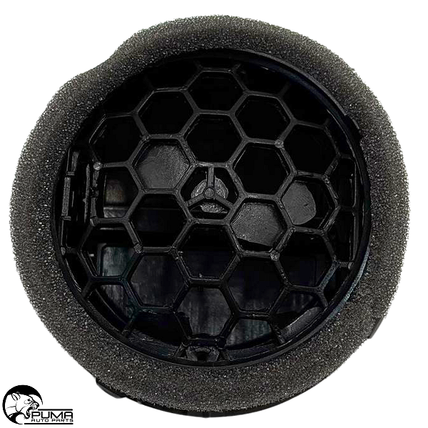 02 Difusor De Ar Gol Voyage Saveiro G4 2006 Até 2014 G5 2008 Até 2012 G6 2013 Até 2016 Com Aro Prata Botão Preto