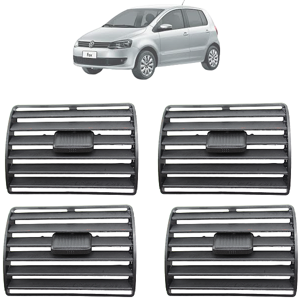 Kit 4 Difusor De Ar Fox 2004 Até 2009 CrossFox 2005 Até 2010 SpaceFox 2007 Até 2010
