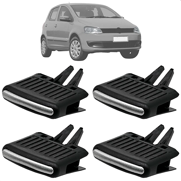 Kit 04 Botão Difusor De Ar Jetta 2007 Até 2010 Adaptável Fox CrossFox 2010 Até 2014