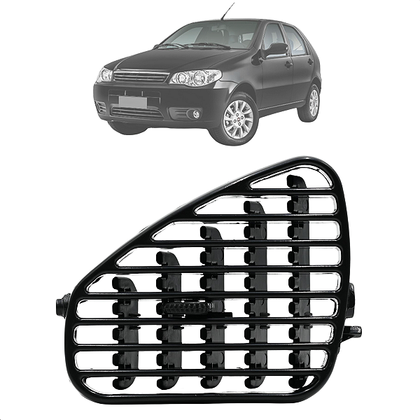 Difusor De Ar Palio Fire 2002 Até 2010 Preto Central Direito