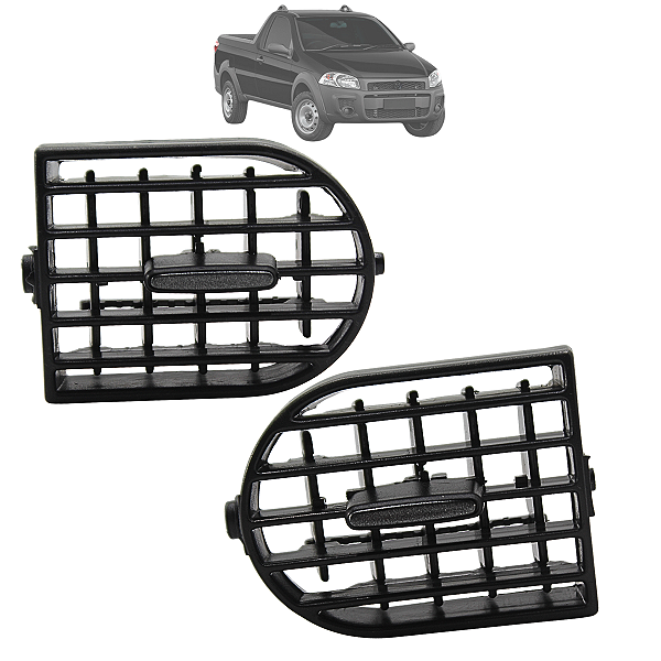 Kit 2 Difusor De Ar Lateral Palio ADV Siena El Strada 2013 A 2020