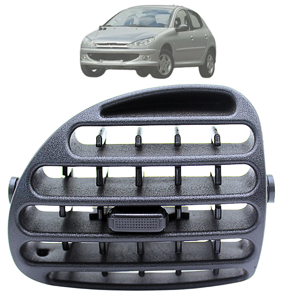 Difusor De Ar Painel Peugeot 206 2001 Até 2010 Lateral Direito