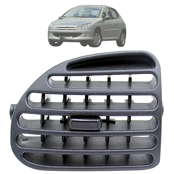 Difusor De Ar Painel Peugeot 206 2001 Até 2010 Central Esquerdo