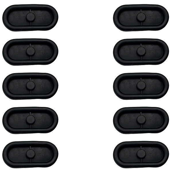 Kit 10 Tampões Oval Assoalho Gol Voyage Polo Polo Sedan Saveiro