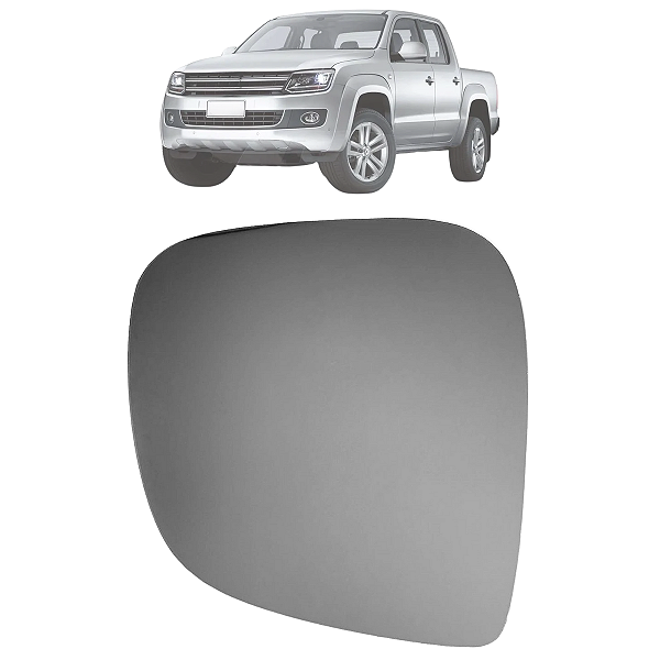 Lente Espelho Retrovisor Com Base  Amarok 2011 Até 2016