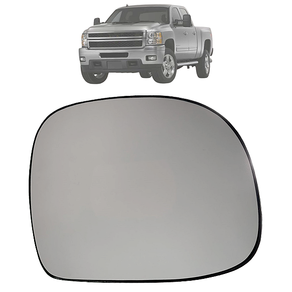 Lente + Base Espelho Retrovisor S10 Blazer Silverado 1995 Até 2011