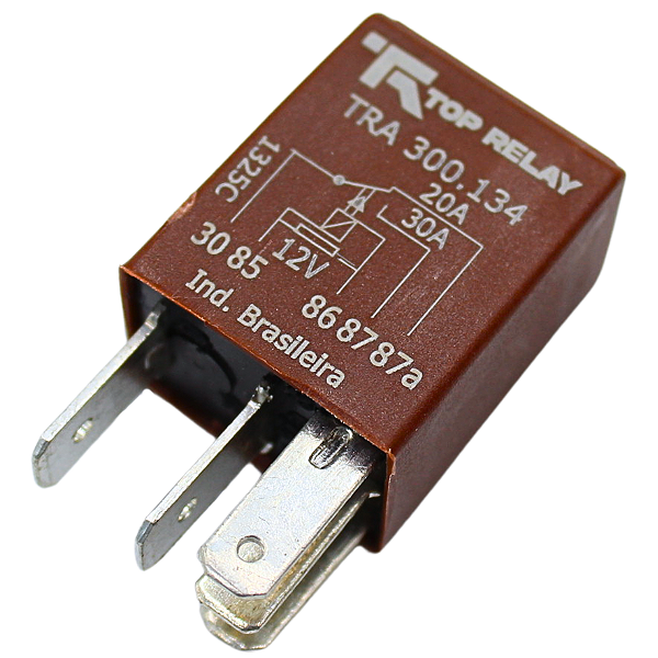 Míni Relé Auxiliar Reversor 20/30a 12v 5 Terminais