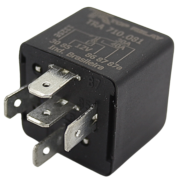 Relé Auxiliar Duplo 12v 40/30 Amperes 5t Fiat Ford Gm Vw S/ Suporte