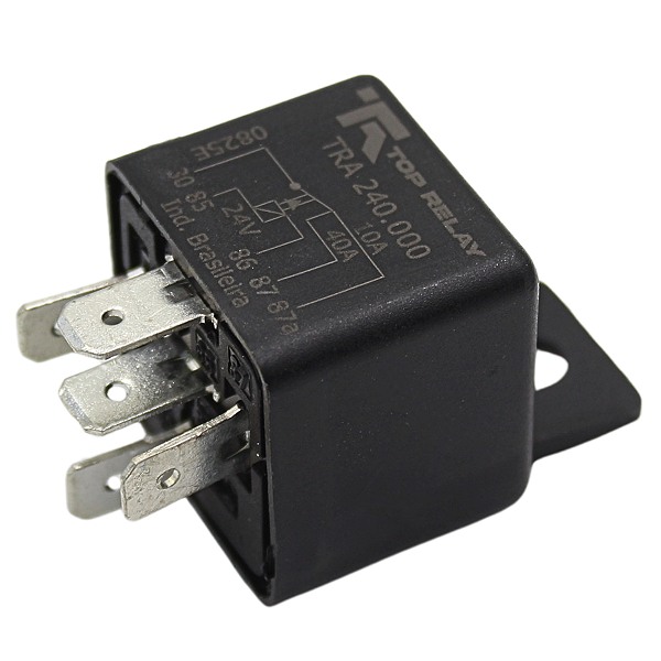 Relé Auxiliar Universal 5 Terminais 24v 40/10a Com Suporte