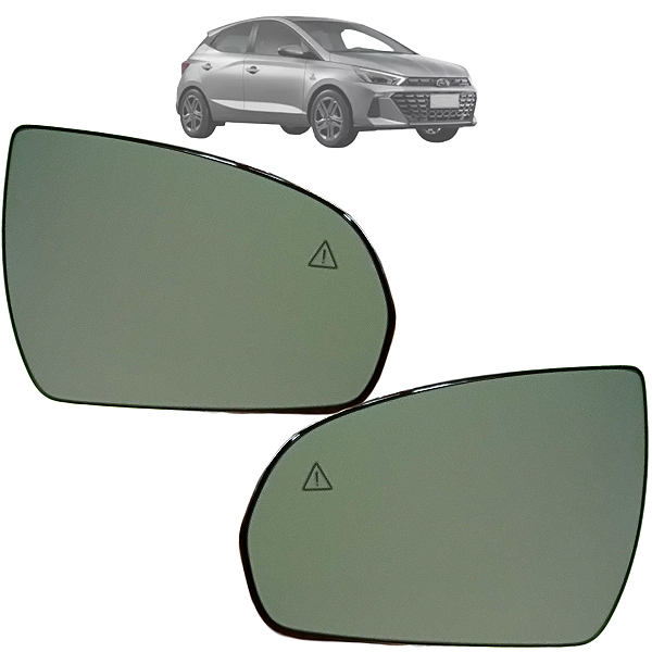 Par Lente Espelho Retrovisor Com Sensor BCW HB20 2023 2024