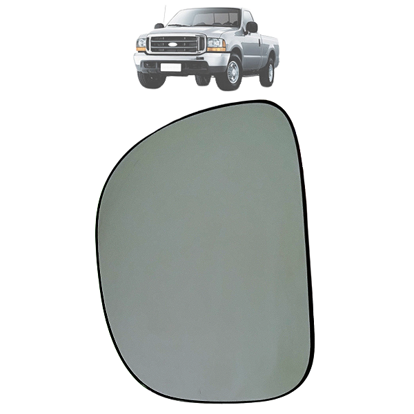 Lente Espelho Retrovisor Com Base F250 1998 Até 2012