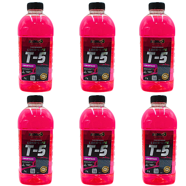 Aditivo Radiador Radnaq Bio Rosa Pronto Uso Orgânico 6 Litro