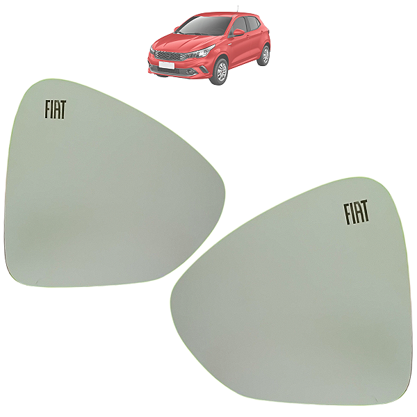 Par Lente Espelho Retrovisor Base Argo Gravado 2018 Até 2022 Original