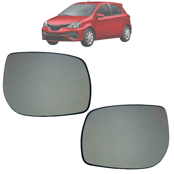 02 Subconjunto Espelho Retrovisor Base Etios 2013 Até 2021