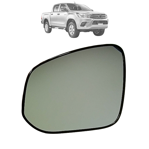 Par Lente Espelho Retrovisor  Com Base Toyota Hilux 2016 Até 2023 Original