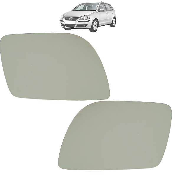 Par Lente Espelho Retrovisor Base Polo 2002 Até 2008 Original
