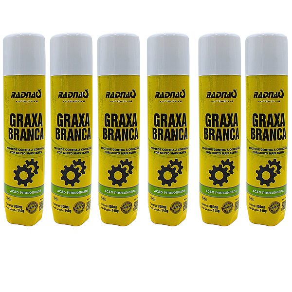 Spray Graxa Branca Aerossol Lubrificante 1800ml