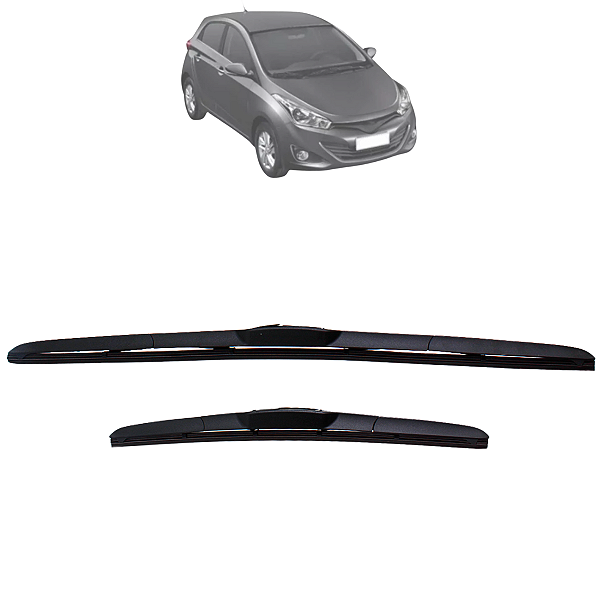 Par Palheta Silicone Dianteira Especifica HB20 2013 Até 2019