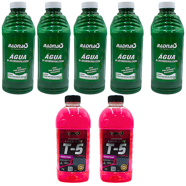 Kit Agua Bi-Desmineralizada + T5 Long Life Rosa