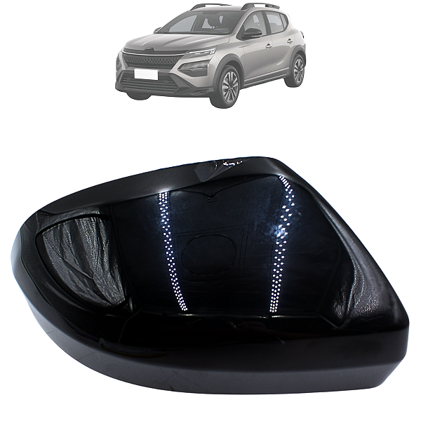 Capa Retrovisor Renault Kardian Preto Original 2024 2025
