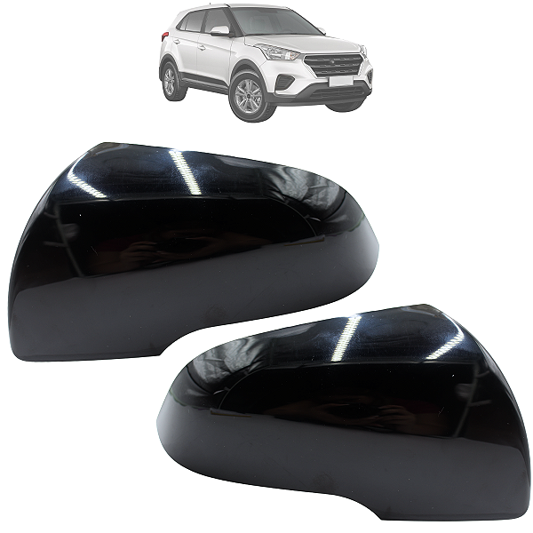Par Capa Do Espelho Retrovisor Creta 2017 Até 2022