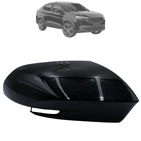 Capa Retrovisor Pulse 2021 Até 2024 Fastback 2022 Até 2025 Com Furo