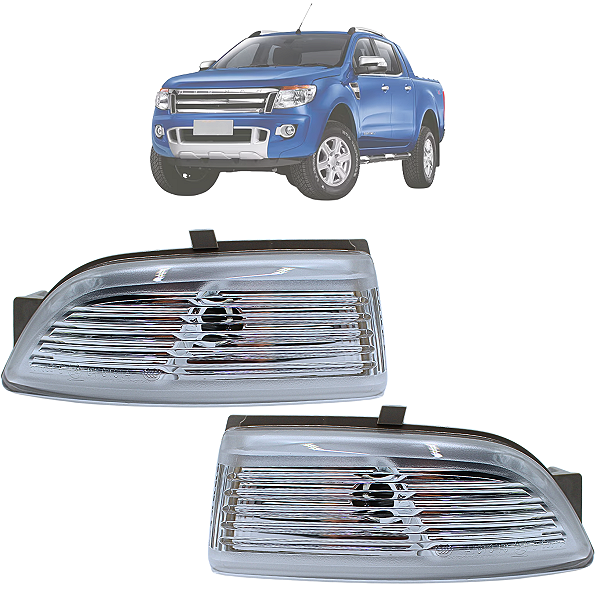 Par Pisca Lanterna Retrovisor Ranger 2012 Até 2023 Original