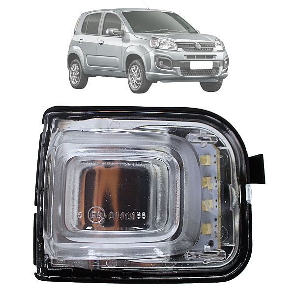 Lanterna Pisca Retrovisor Uno Vivace 2009 Até 2021 Originaçl