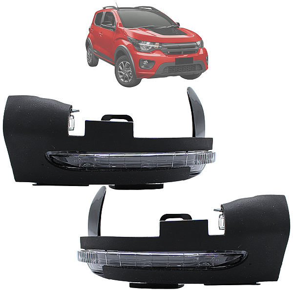 Par Pisca Seta Retrovisor Mobi 2017 Até 2025 Original