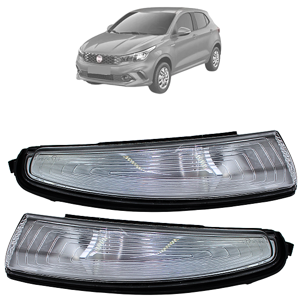 Par Pisca Retrovisor Original Argo Cronos 2017 Até 2023  Strada 2021 Até 2024