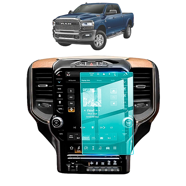 Película Painel Multimídia Protetora Ram 2021 2022 2023 12,0 Polegadas