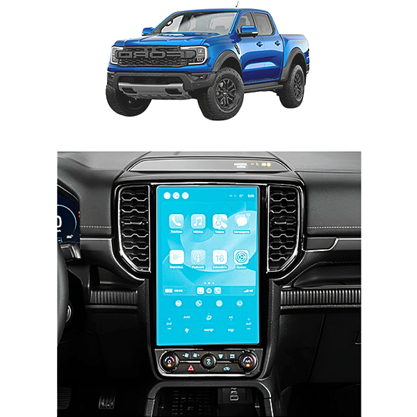 Película Painel Tela 9H Protetora Ranger 2024 2025 10,1 Polegadas