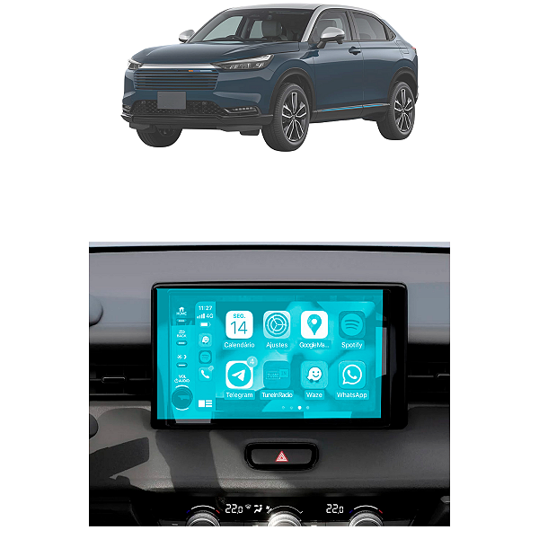 Película Painel Anti Risco Protetora Hrv 2024 2025 9,0 Polegadas