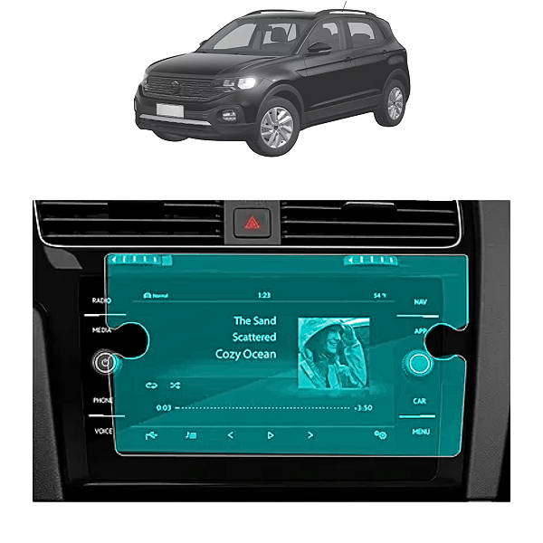 Película Tela 9H Painel Protetora TCross 2020