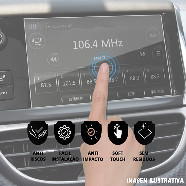 Película Anti Risco Painel Protetora XC40 2018 Até 2023 9 Polegadas