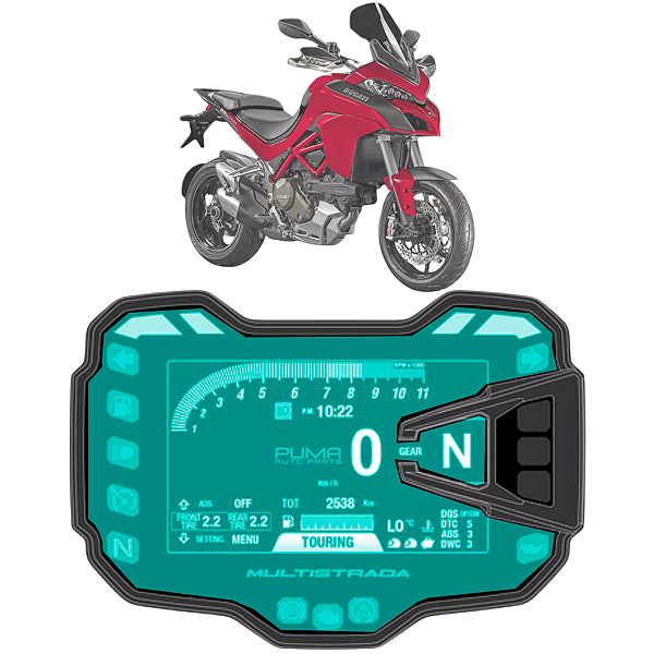 Película Painel 9H Moto Multistrada 950 1200 1200S 1260S 1260 2015 Até 2018