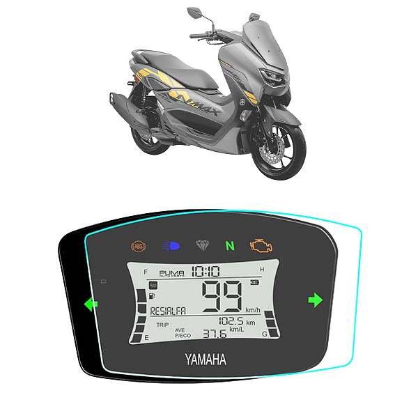 Película Nanoglass Painel Protetora Moto Nmax 160 2020 Até 2023