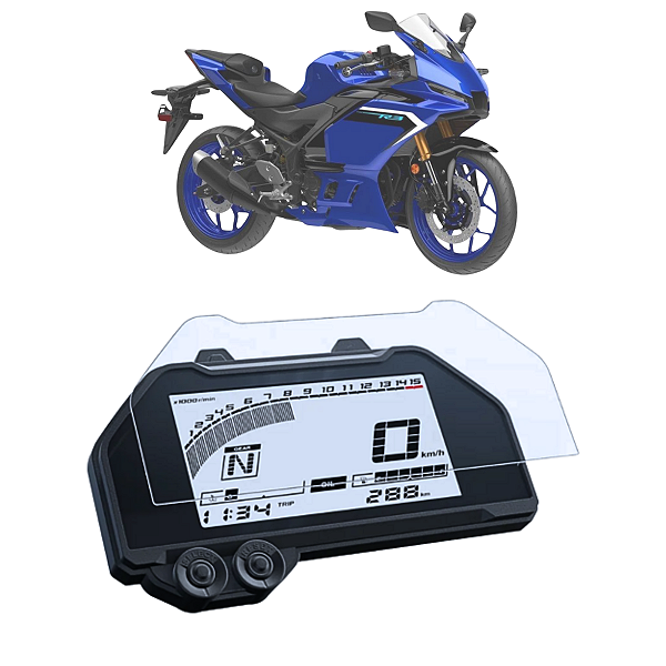Película Anti Risco Painel Protetora Moto MT 03 R3 2021 Até 2025