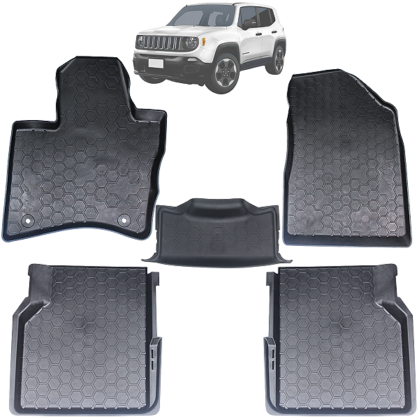 Jogo Tapete Borracha Bandeja Jeep Renegade