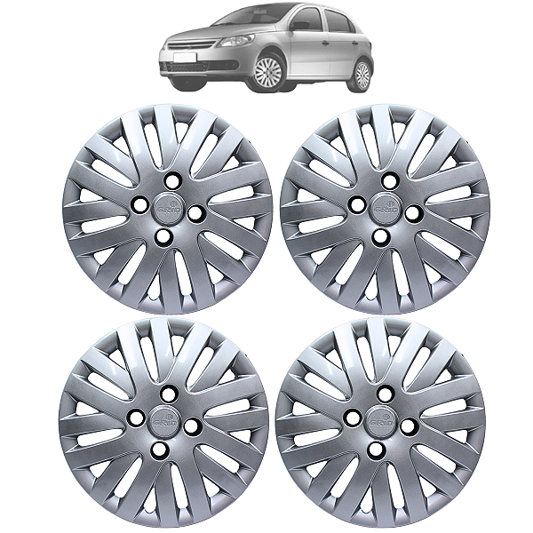 Jogo Calota Roda Aro 14 Vw Trend Gol Voyage Saveiro G5 4 Pçs