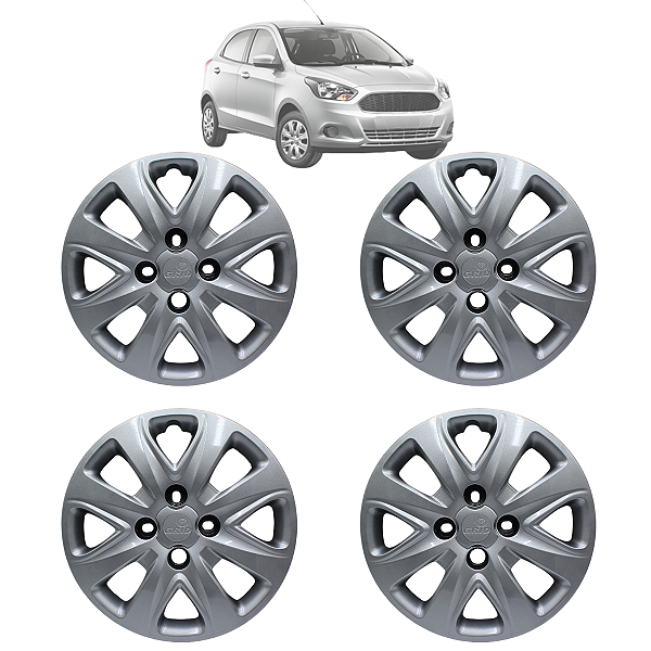 Jogo Calota Ford Ka Aro 14 2014 2015 2016 2017 2018 2019
