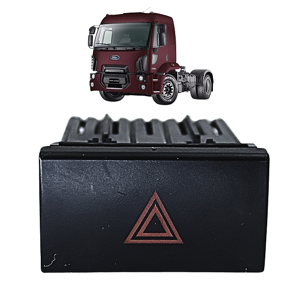 Botão Interruptor Pisca Alerta Ford Cargo 24v Bc4513a350ba