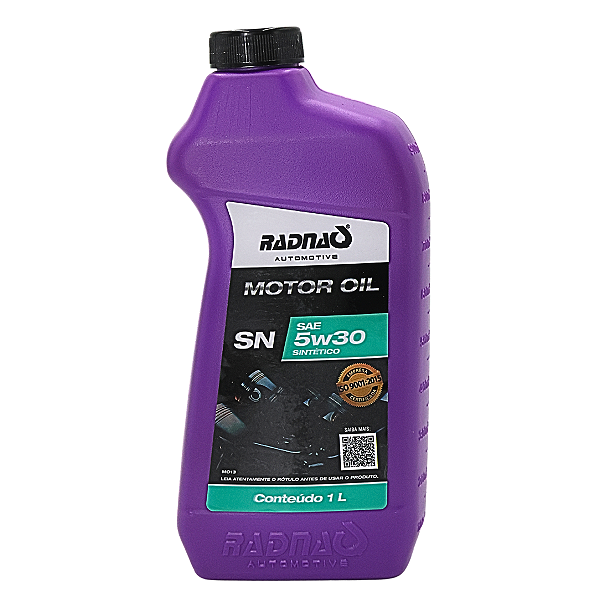 Óleo Motor Radnaq Sae 5w30 Api Sn Sintético 1 Litro