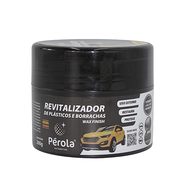 Renovador De Plásticos E Borrachas Pérola 200g Com Aplicador