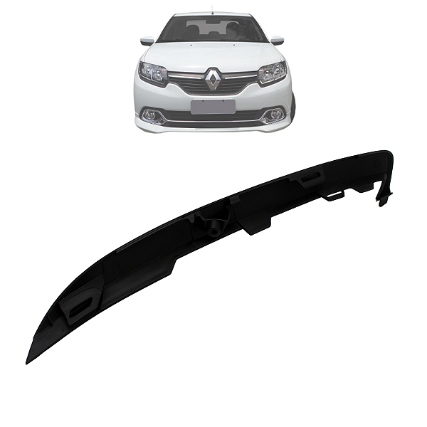 Acabamento Friso Farol Moldura Preto Logan Sandero 2015 2016 2017 2018 2019