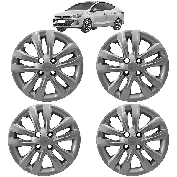 Jogo 4 Calotas Aro 15 Hyundai Hb20 Hb20s 2016 17 18 19 2020