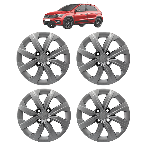 Jogo Calota Aro 14 Gol G5 G6 2012 13 14 15 16 2017 Prata