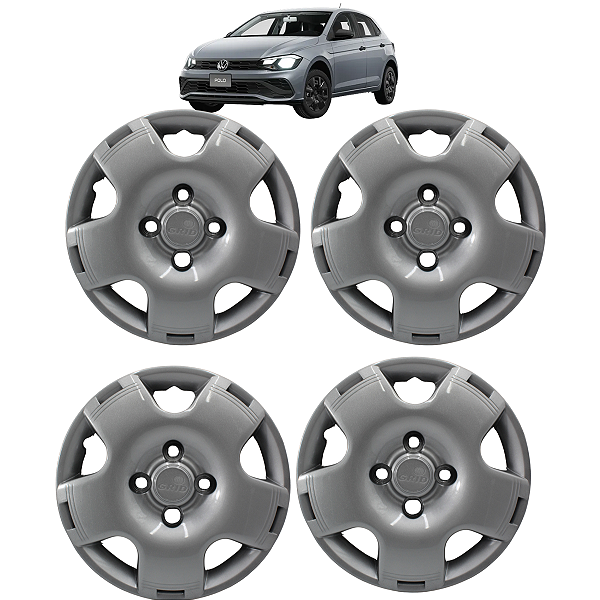 4 Calota Gol G4 2001 2002 2003 2004 2005 2006 Aro 13 Prata